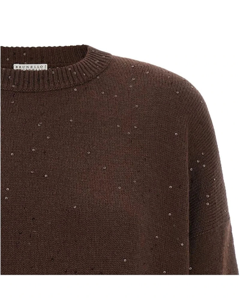 Brunello Cucinelli Sweater in brown, Cashmere — view 3