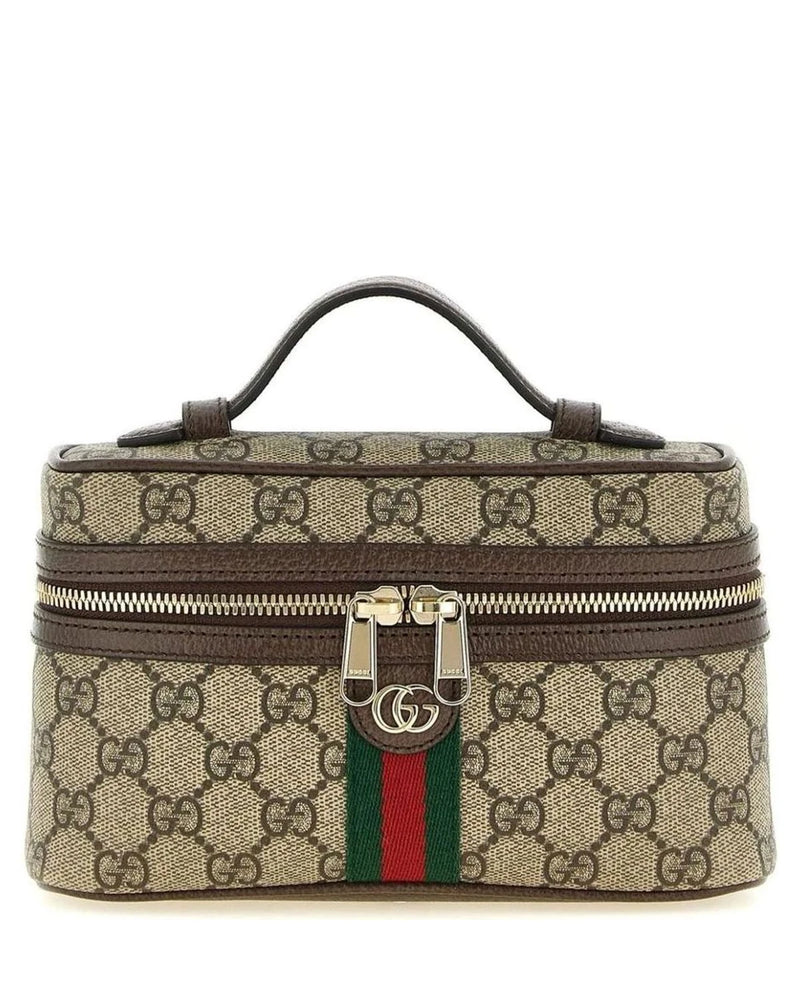 Gucci Toiletry Bag in beige, Polyurethane
