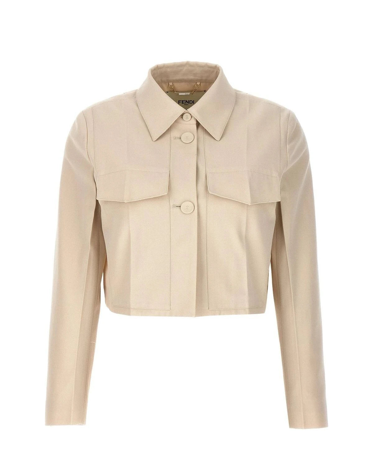 Fendi Bolero Jacket in beige, Wool