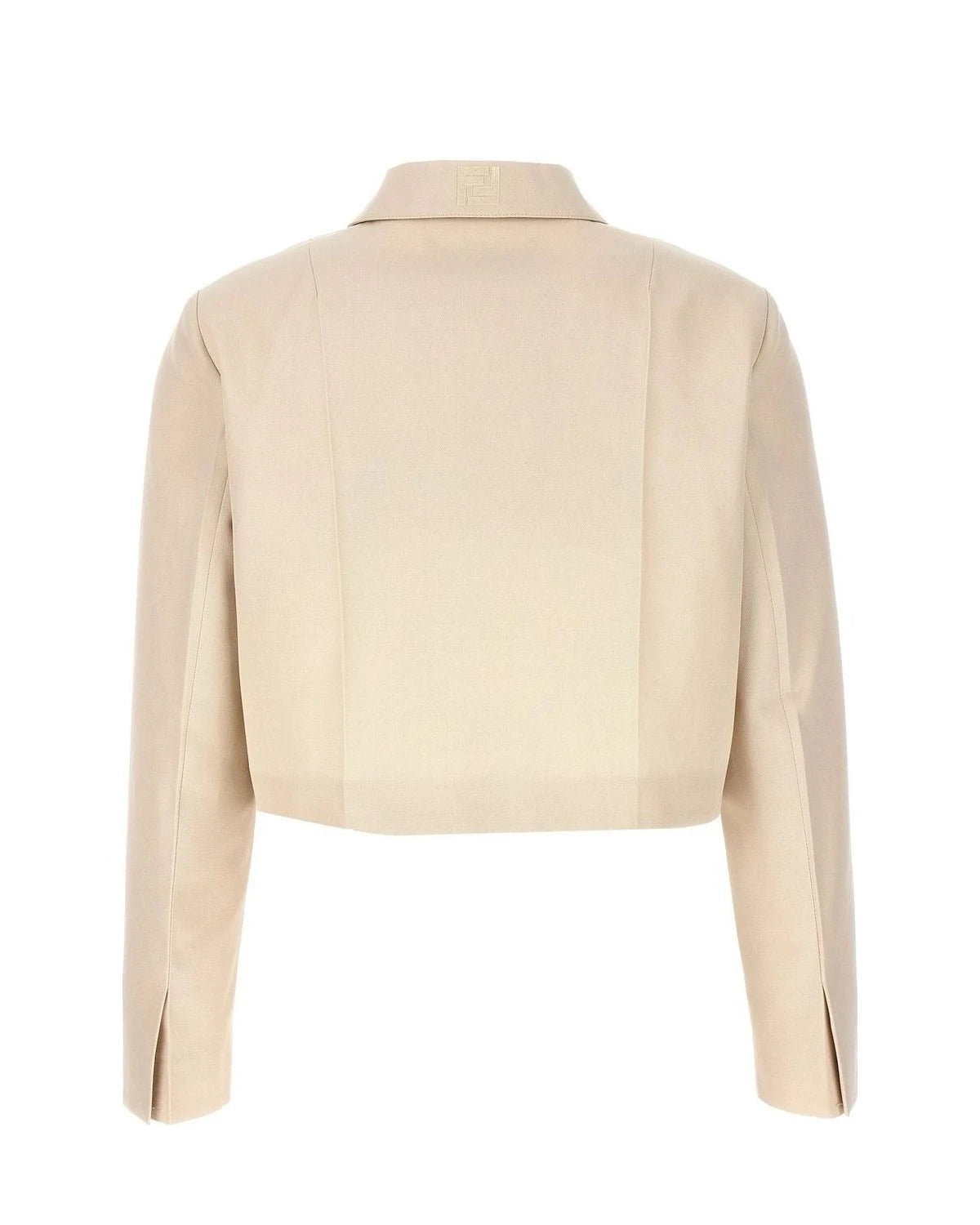 Fendi Bolero Jacket in beige, Wool — view 2