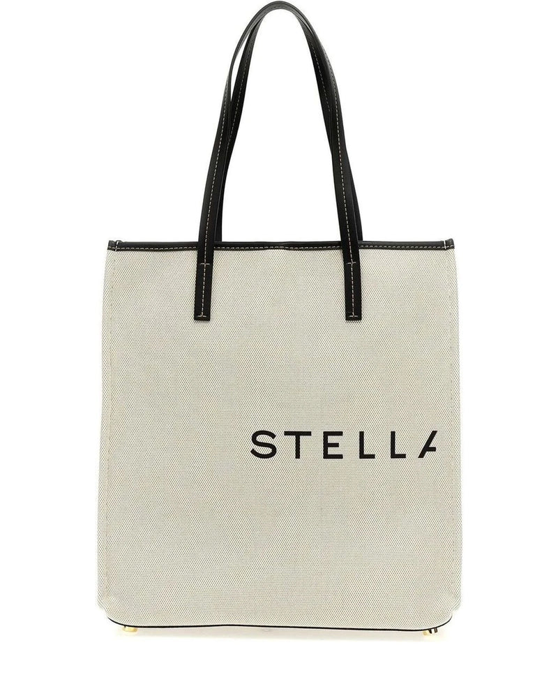 Stella McCartney Tote Bag in beige, Cotton