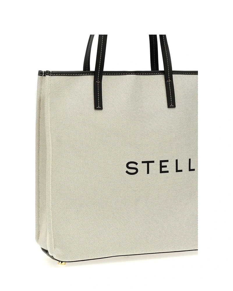 Stella McCartney Tote Bag in beige, Cotton — view 3