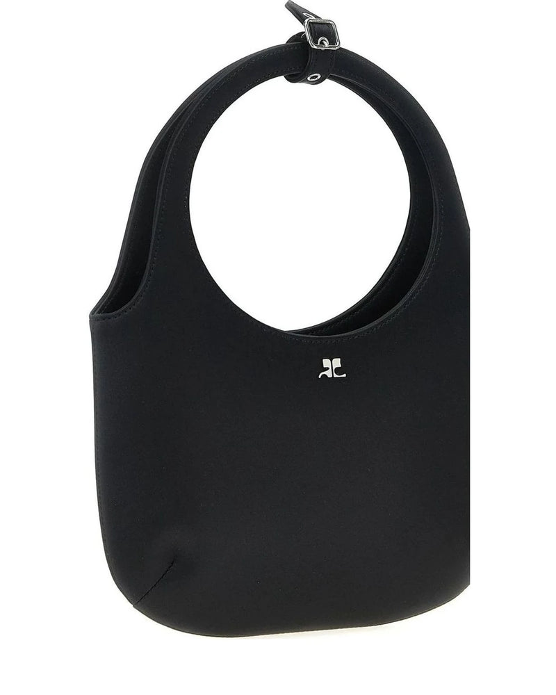 Courrèges Shopper Bag in black, Polyester — view 3
