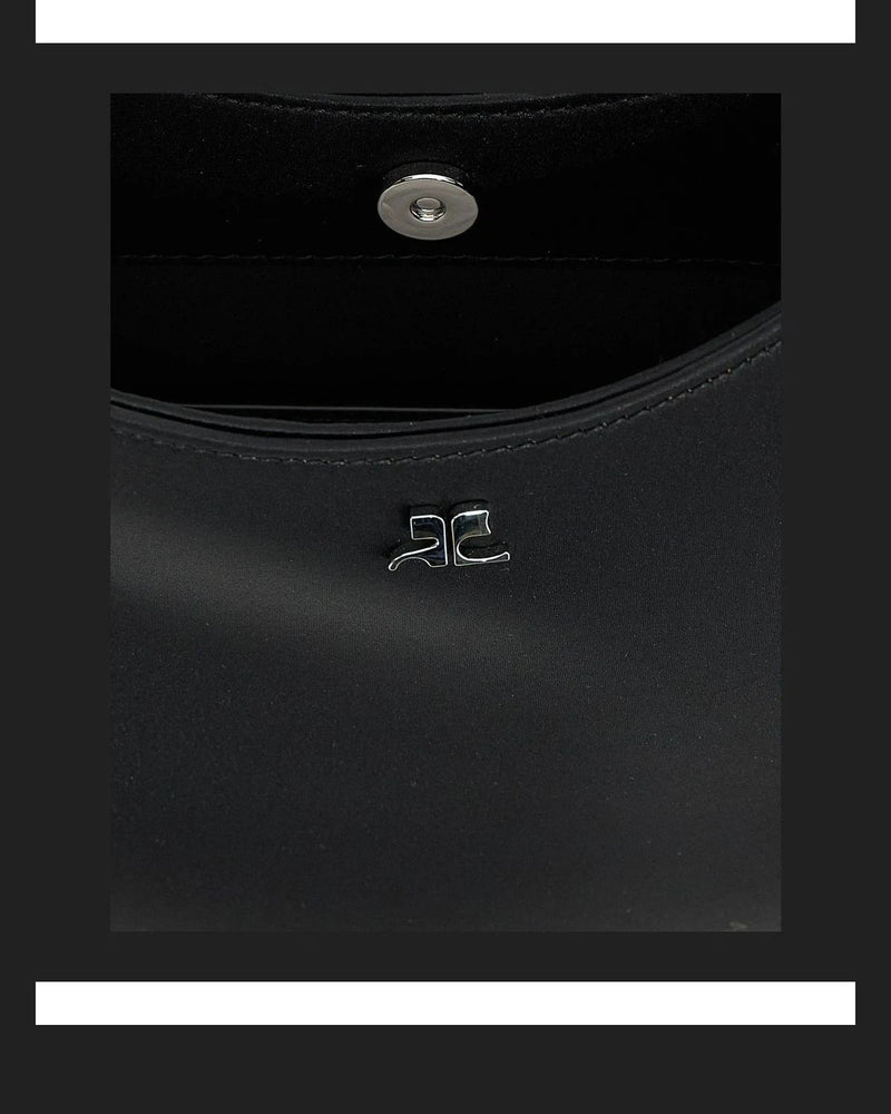 Courrèges Shopper Bag in black, Polyester — view 4