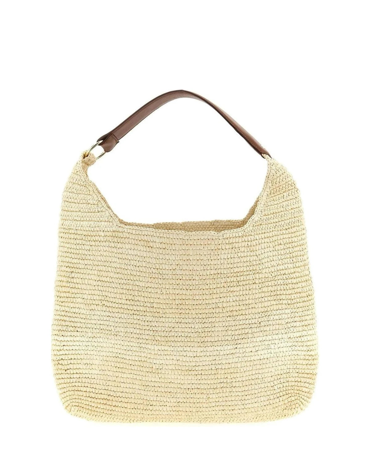 Maison Michel Shoulder Bag in brown, Raffia