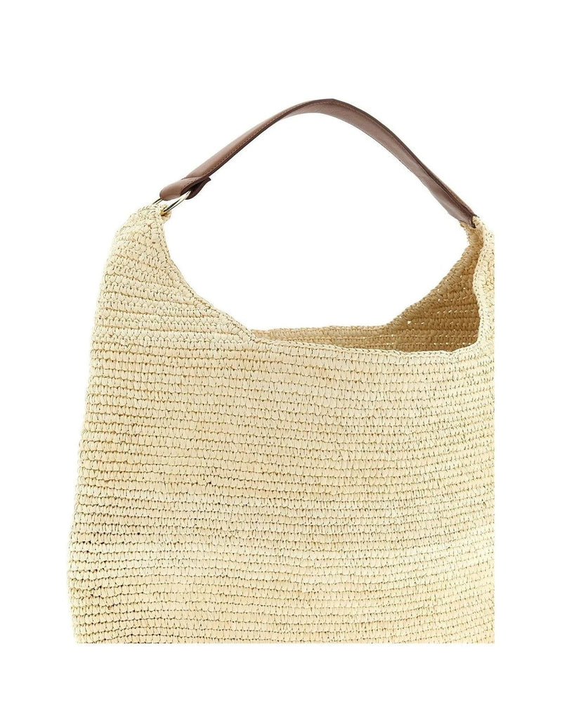 Maison Michel Shoulder Bag in brown, Raffia — view 3