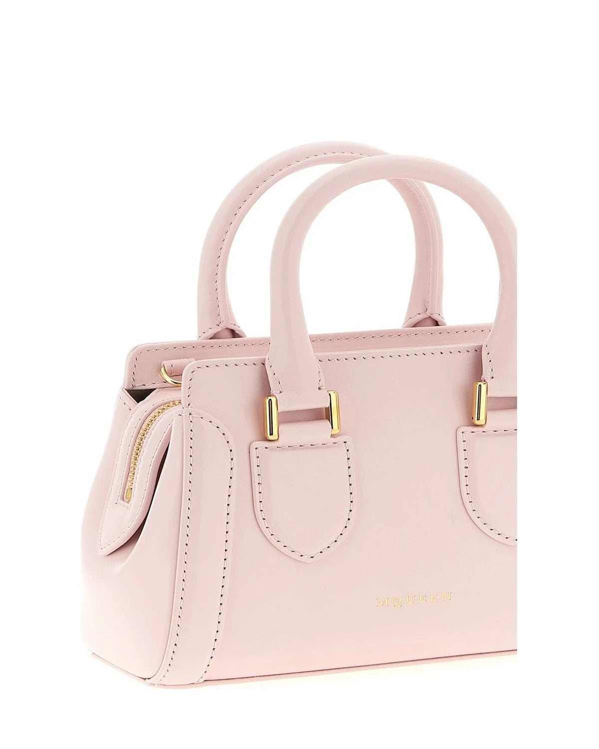 Alexander McQueen Satchel Bag in multicolor, Calfskin Leather — view 3