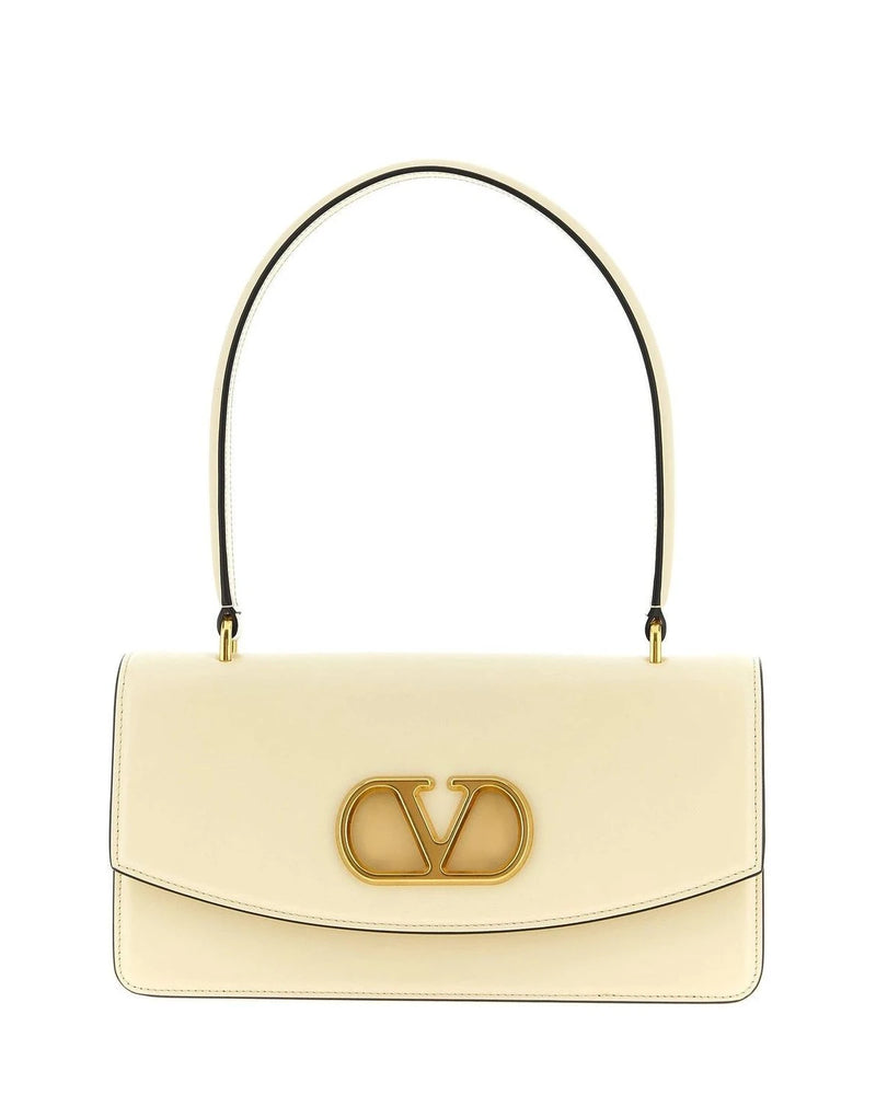 Valentino Garavani Shoulder Bag in white, Calfskin Leather