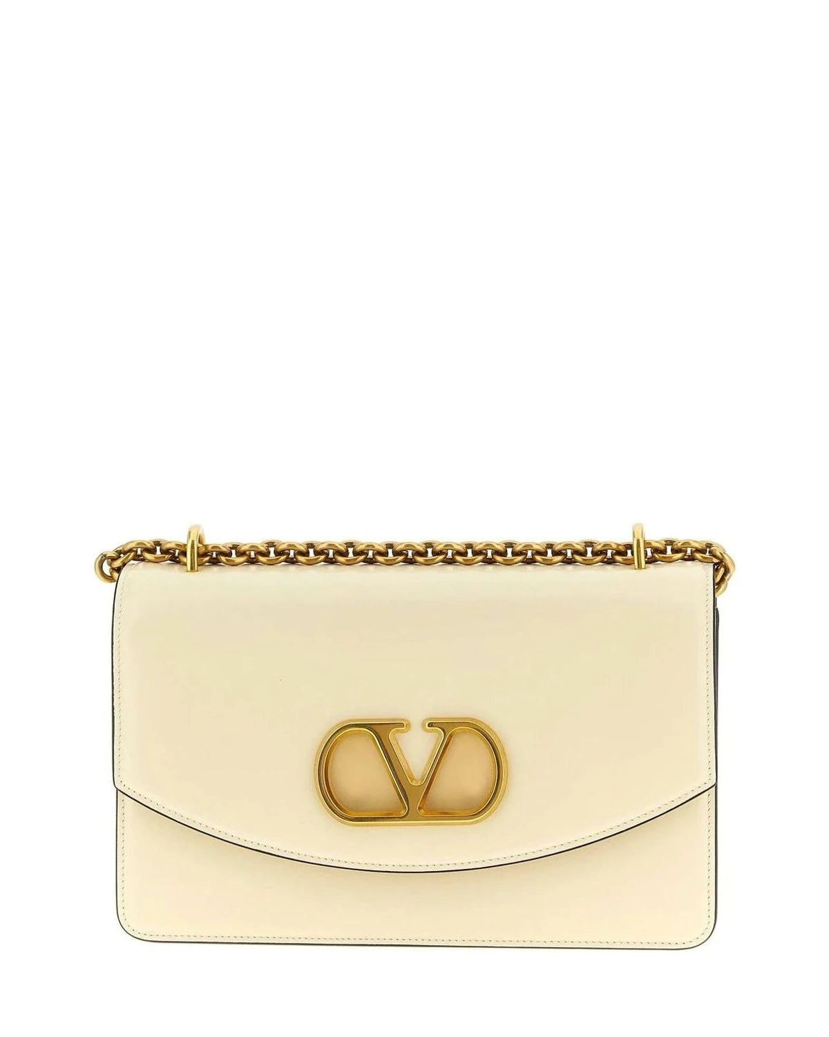 Valentino Garavani Shoulder Bag in white, Calfskin Leather