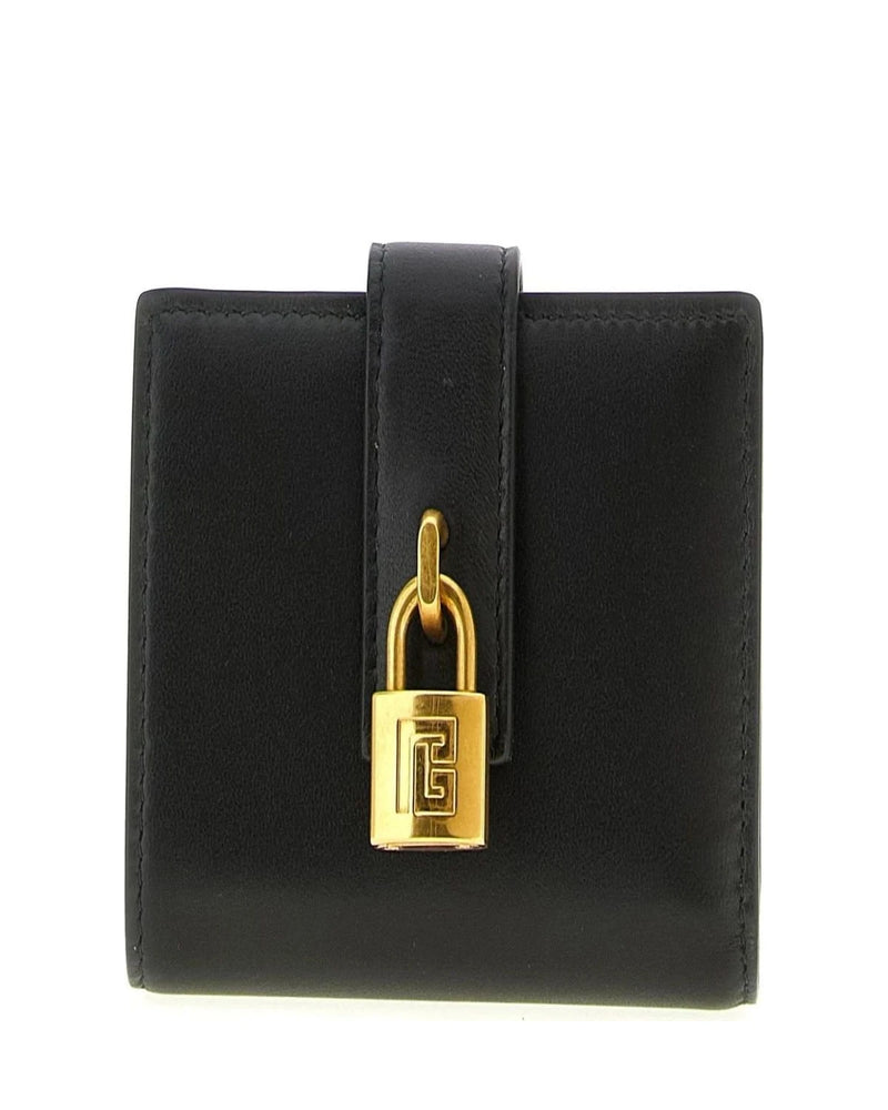 Balmain Wallet in black, Lamb Leather
