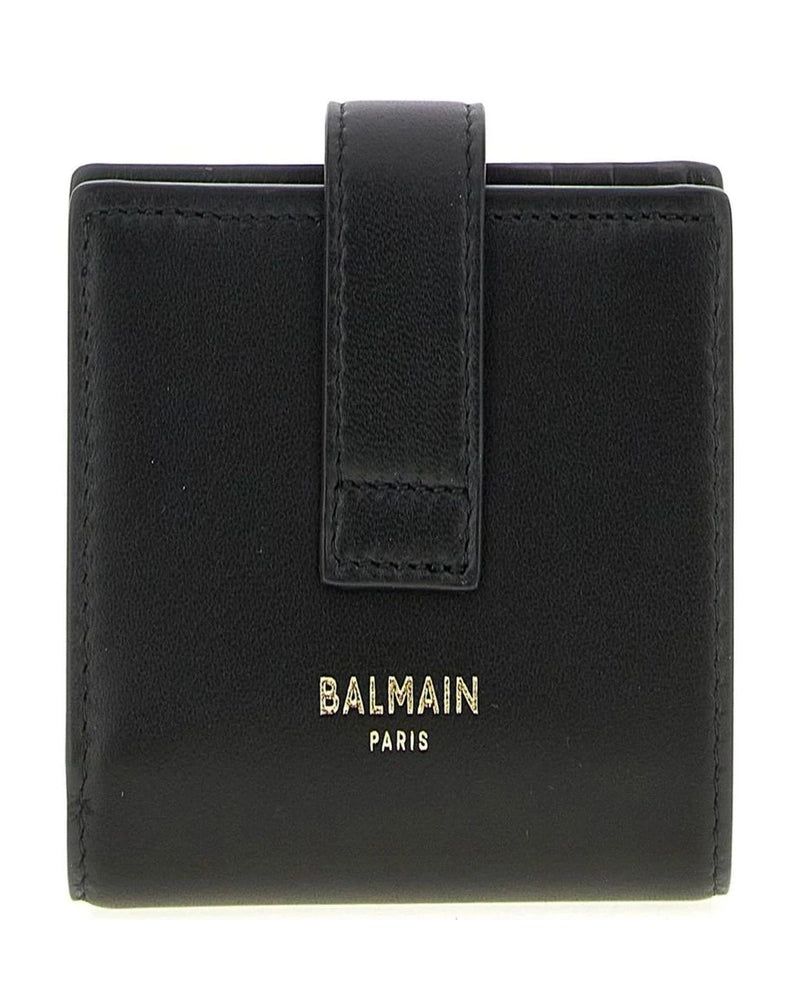Balmain Wallet in black, Lamb Leather — view 2