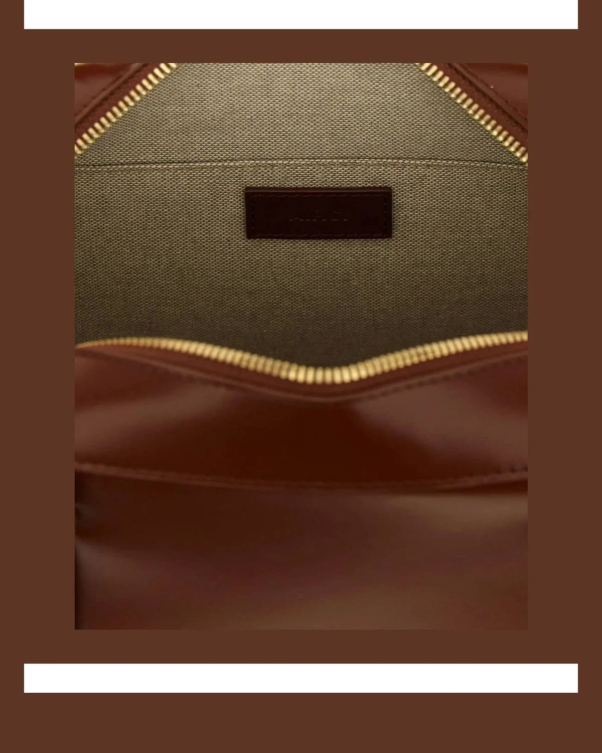 A.P.C. Satchel Bag in brown, Cow Leather — view 4