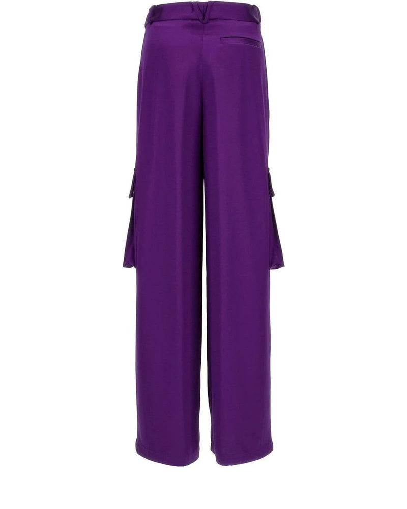 Versace Cargo Pant in purple, Viscose — view 2