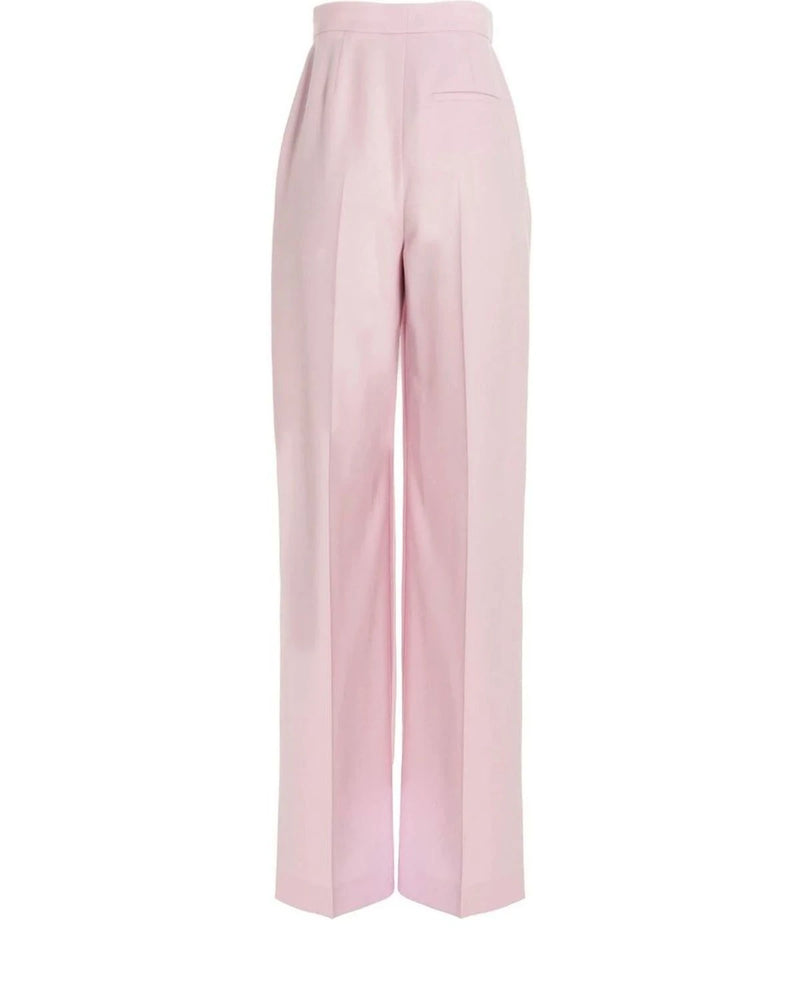 Alexander McQueen Trouser in pink, Wool — view 2