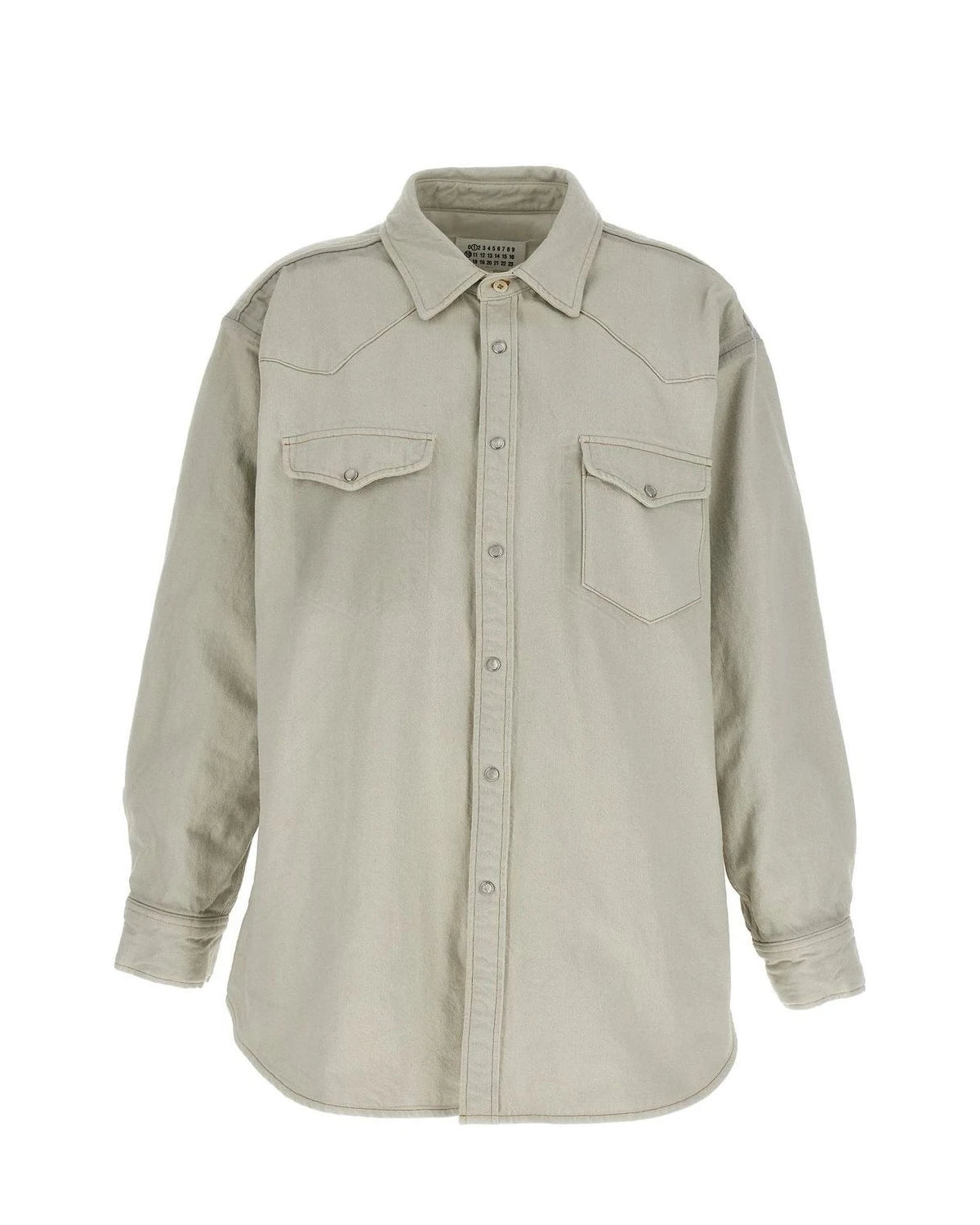 Maison Margiela Trucker Jacket in white, Cotton
