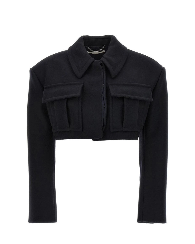 Stella McCartney Bolero Jacket in black, Wool