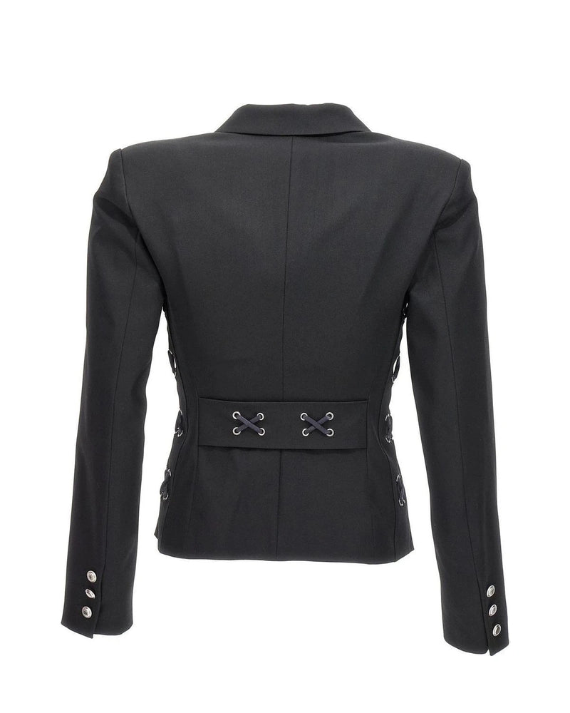 Alessandra Rich Blazer in black, Wool — view 2