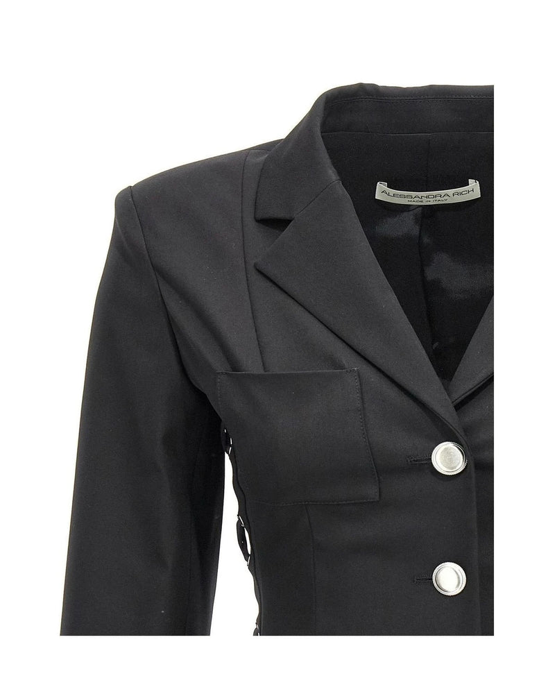 Alessandra Rich Blazer in black, Wool — view 3