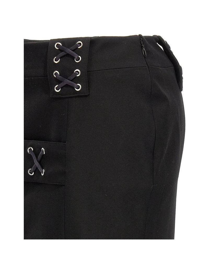 Alessandra Rich Skirt in black, Wool — view 3