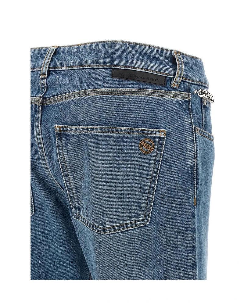Stella McCartney Jean in blue, Cotton — view 4