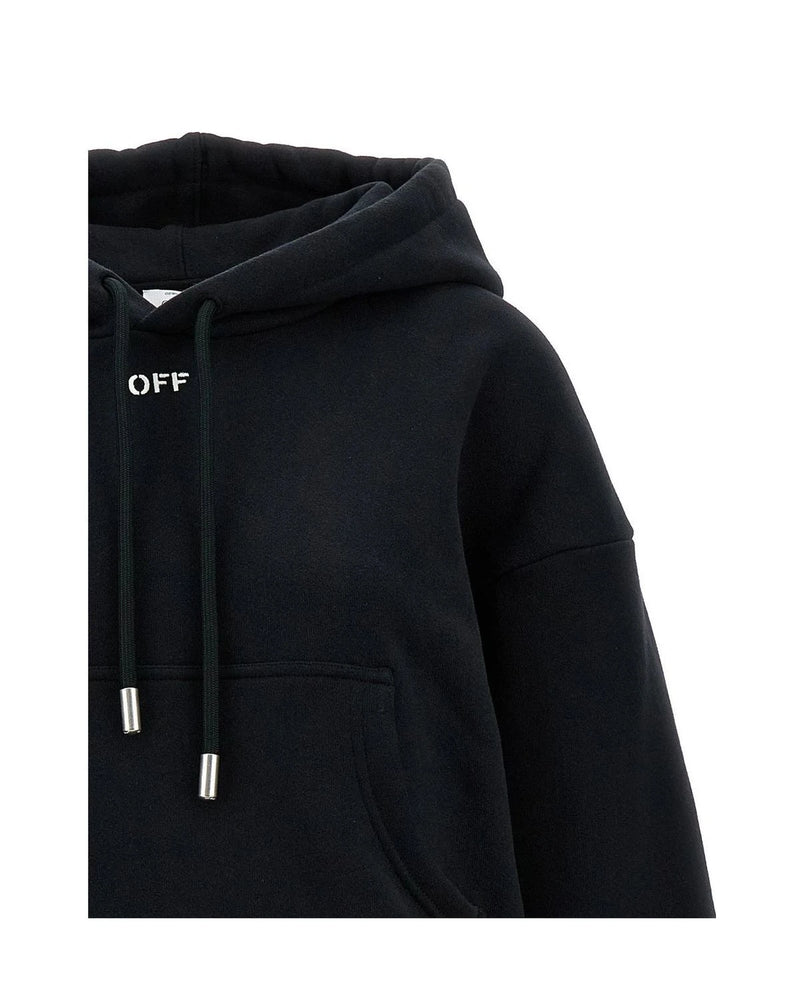 Off-White Hoodie in black, Cotton — view 3
