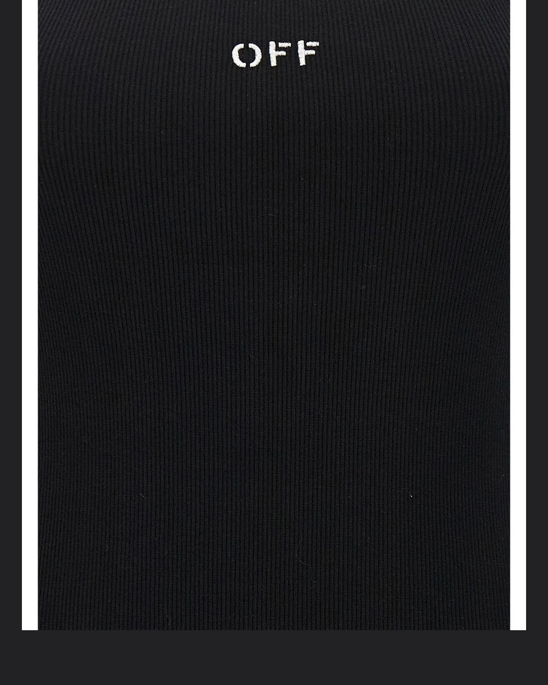 Black Cotton Short Dress 