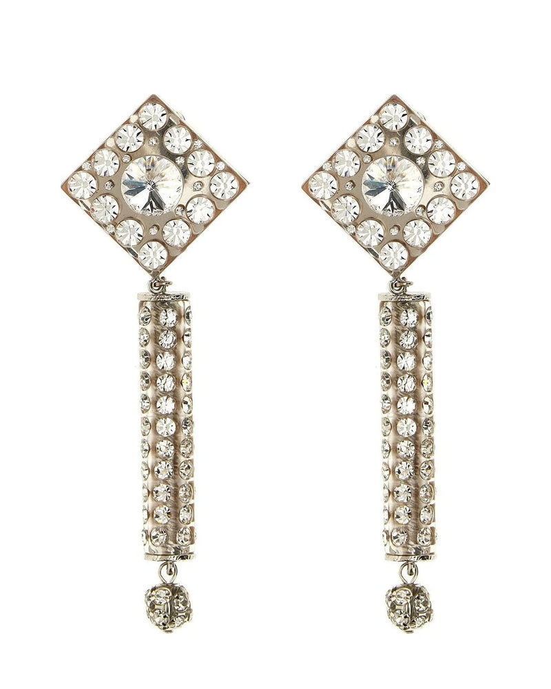 Alessandra Rich Earring in silver, Plastic