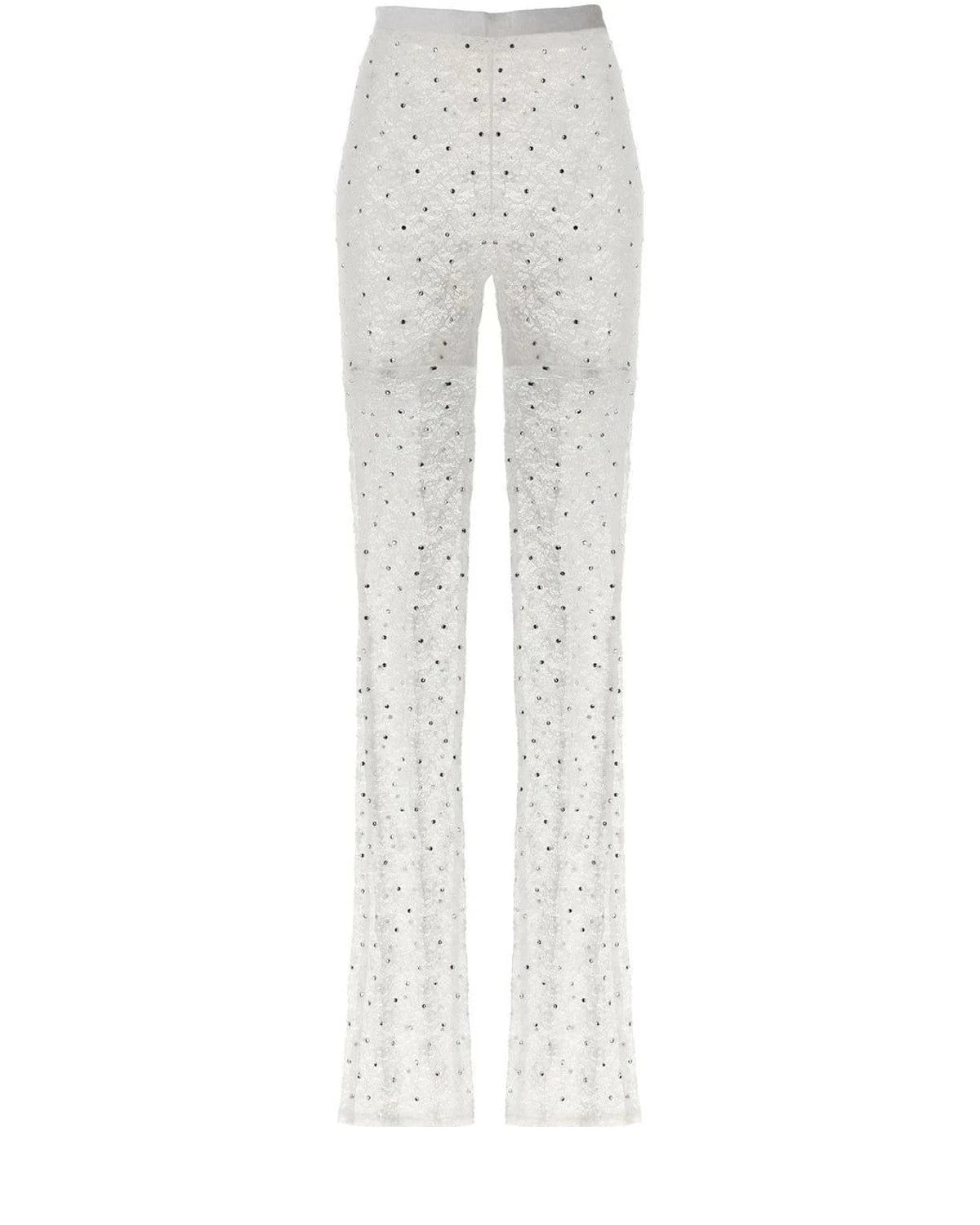 Alessandra Rich Legging in white, Polyamide