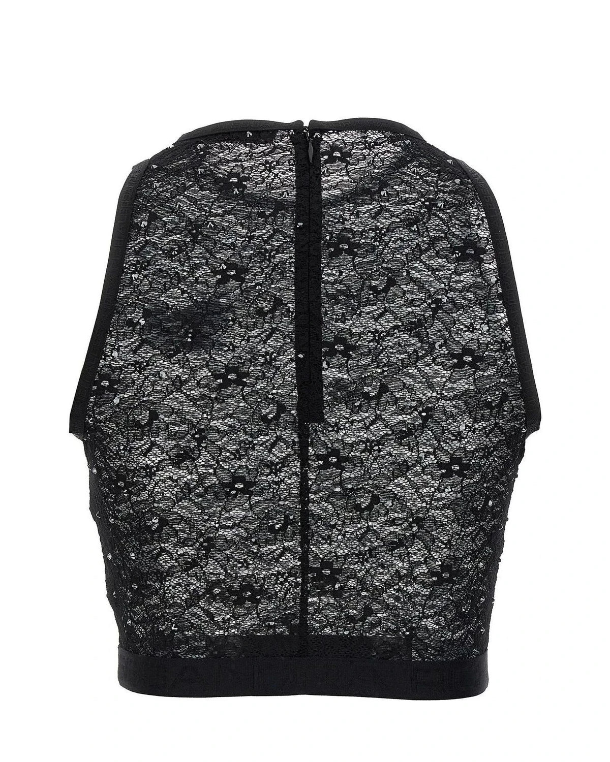 Alessandra Rich Blouse in black, Polyamide — view 2