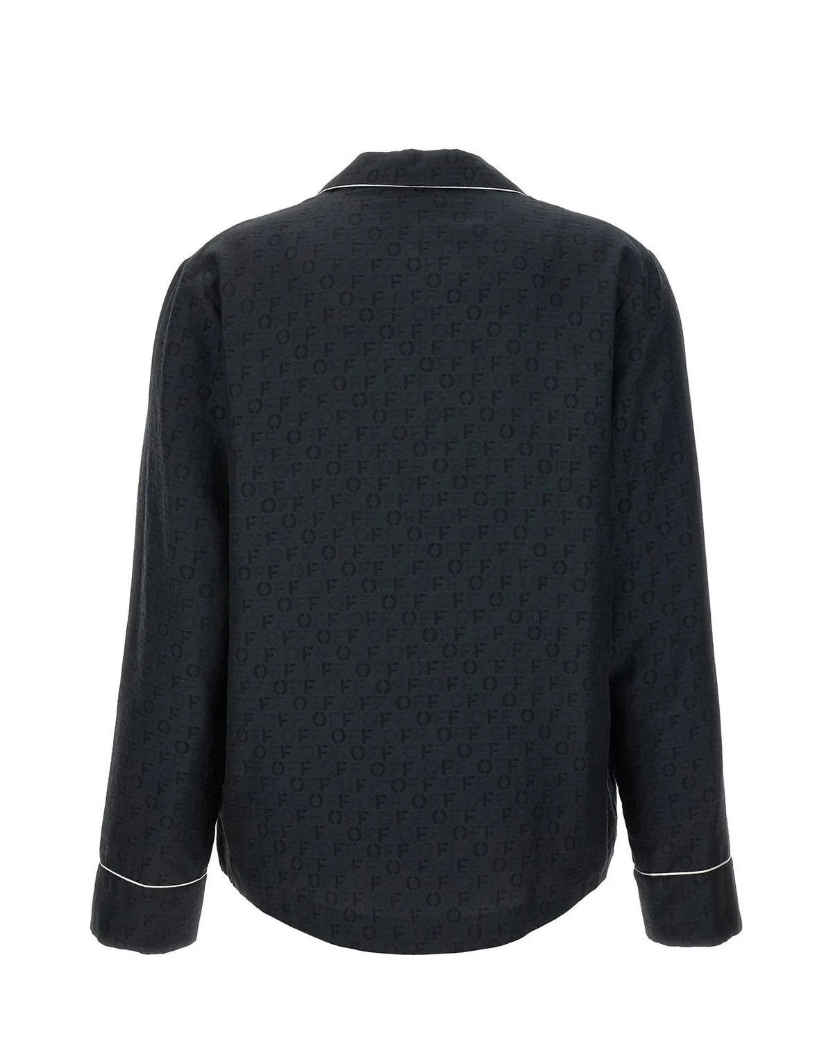 Off-White Blouse in black, Silk — view 2