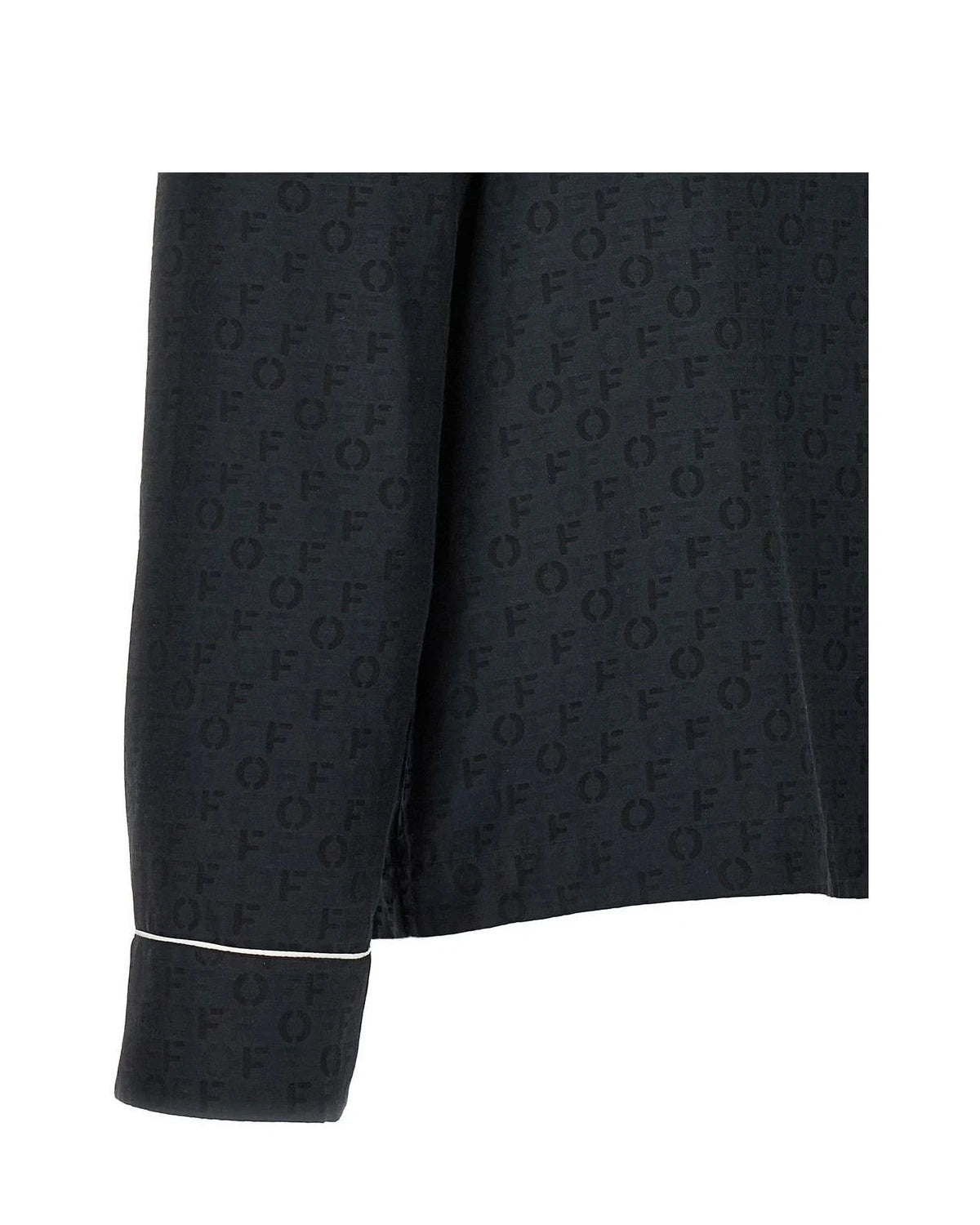 Off-White Blouse in black, Silk — view 4