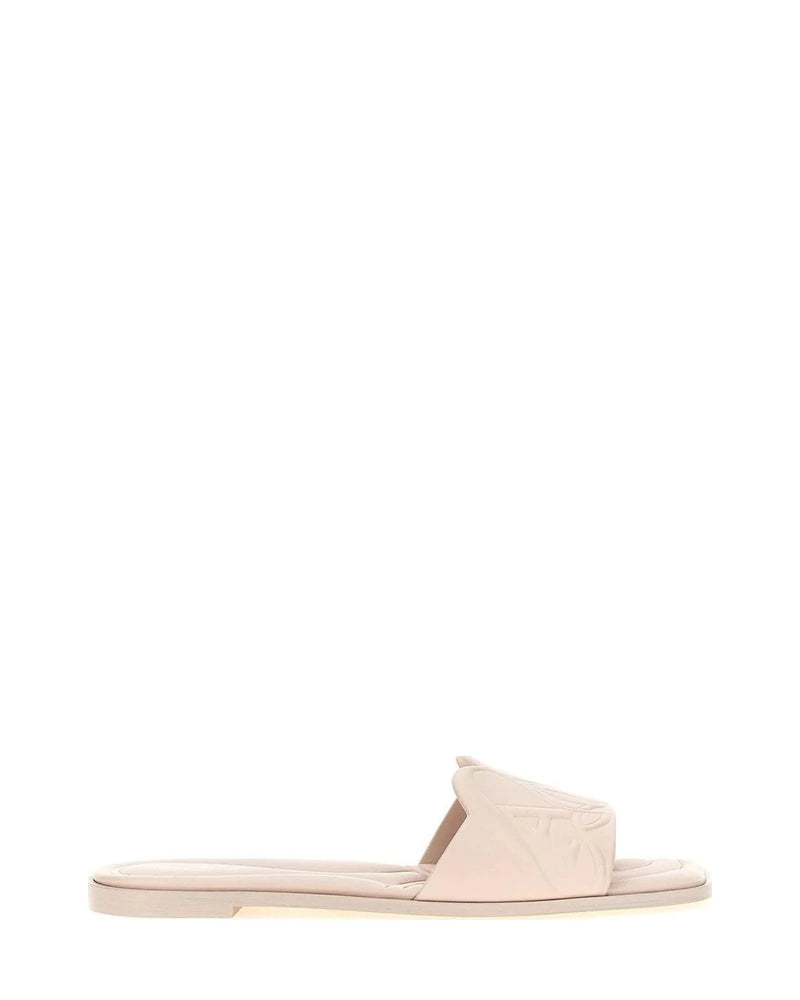 Alexander McQueen Slides in multicolor, Calfskin Leather