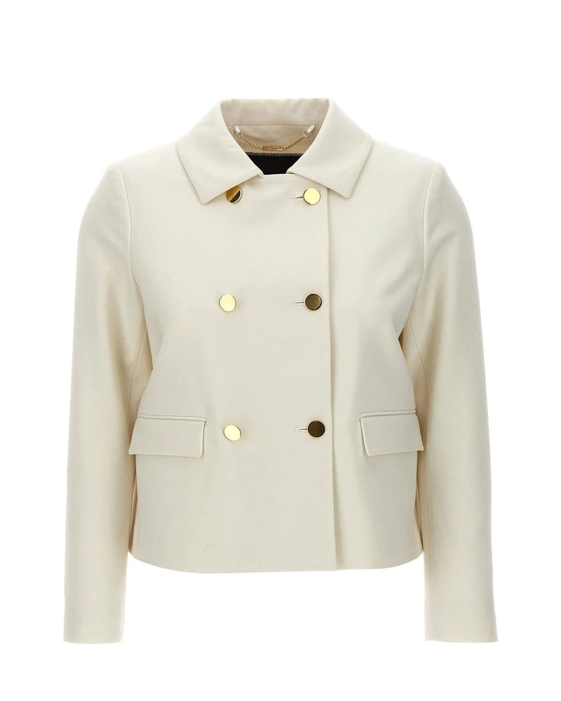 Kiton Bolero Jacket in white, Virgin Wool