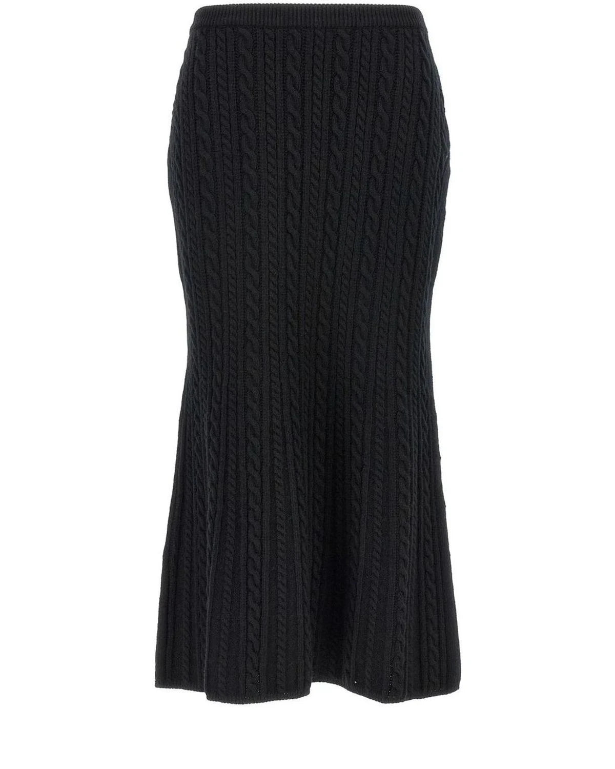 Alessandra Rich Skirt in black, Wool