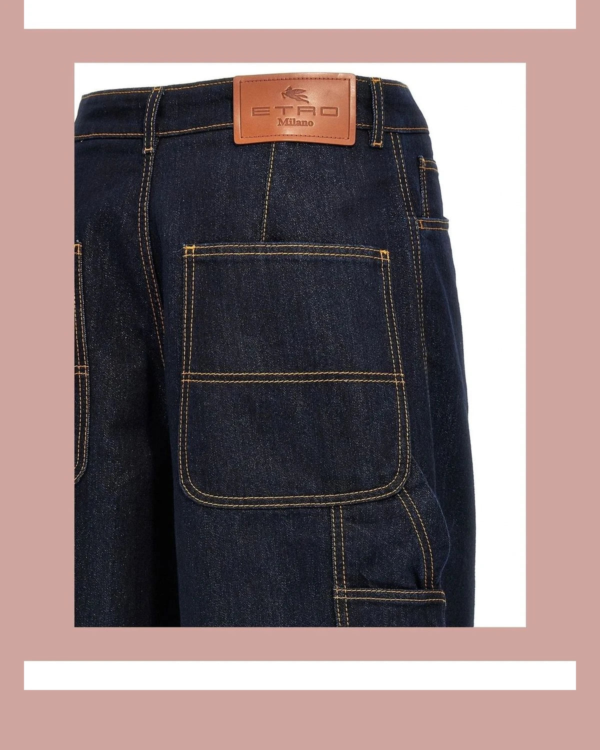 Etro Jean in blue, Cotton — view 4