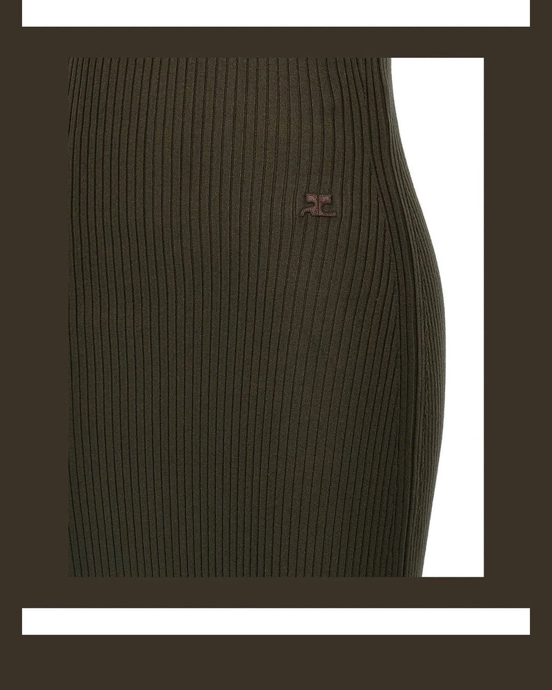 Courrèges Dresse in brown, Viscose — view 4