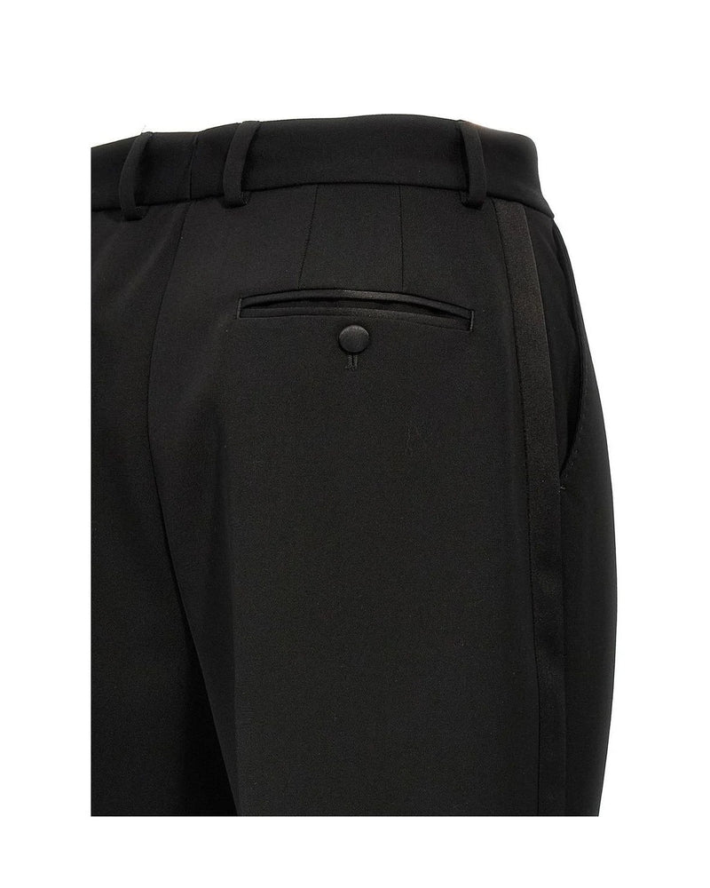 Dolce & Gabbana Tuxedo Pant in black, Wool — view 4