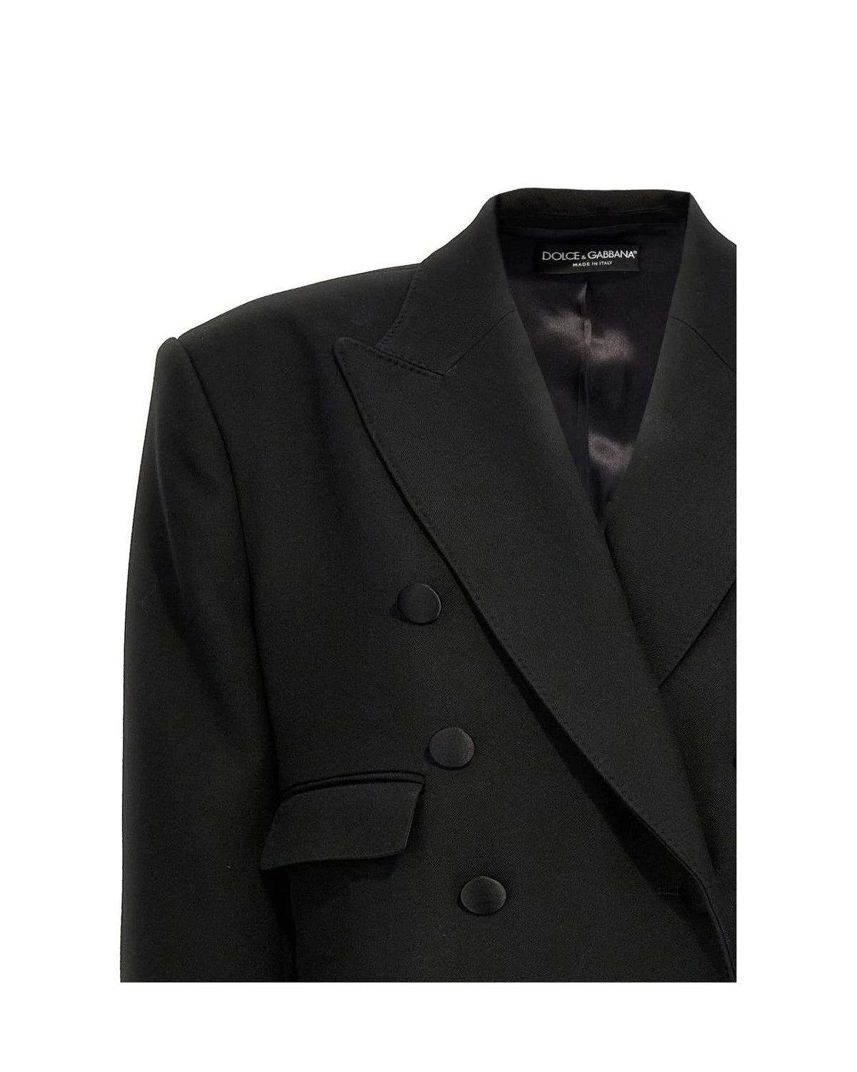 Dolce & Gabbana Overcoat in black, Virgin Wool — view 3
