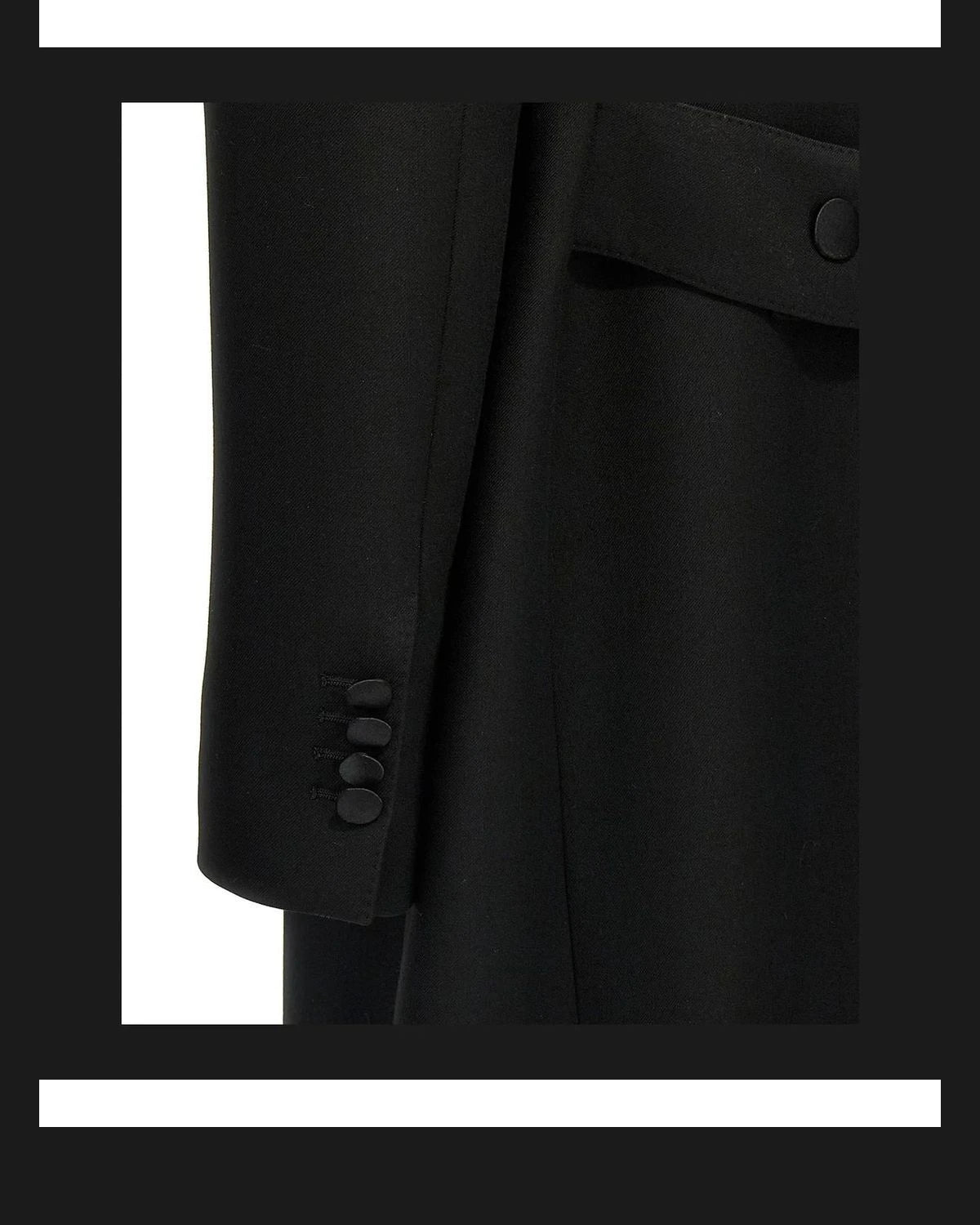 Dolce & Gabbana Overcoat in black, Virgin Wool — view 4