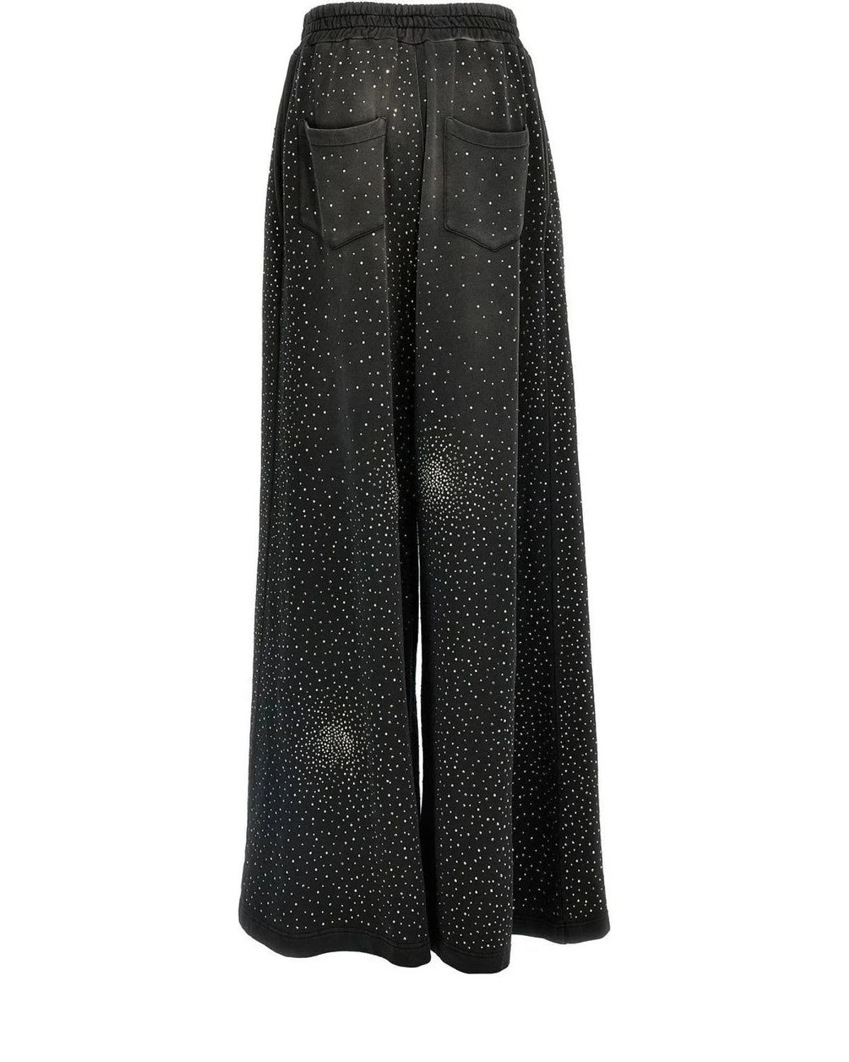 Giuseppe Di Morabito Palazzo Pant in black, Cotton — view 2