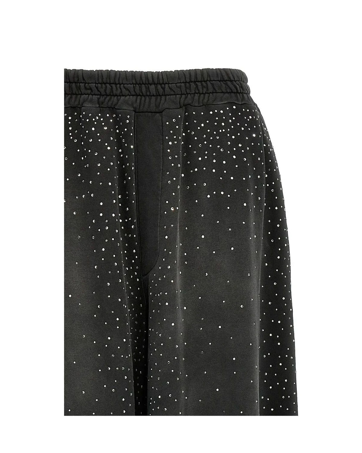 Giuseppe Di Morabito Palazzo Pant in black, Cotton — view 3