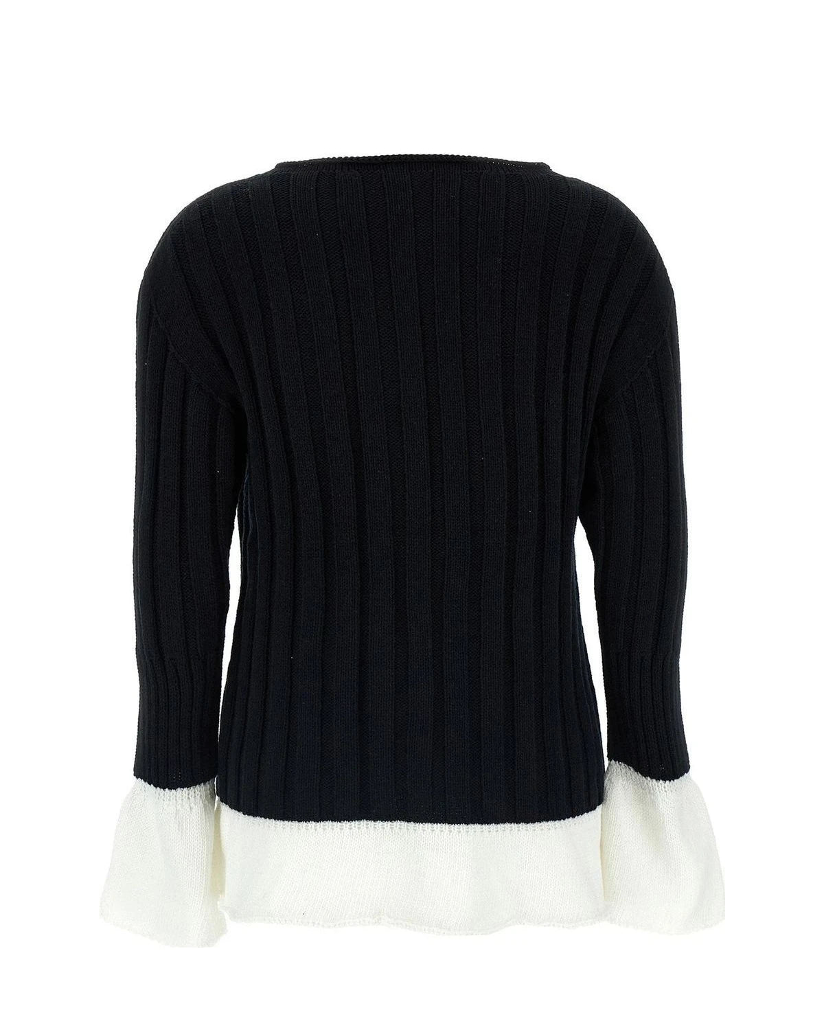Issey Miyake Sweater in black, Cotton — view 2