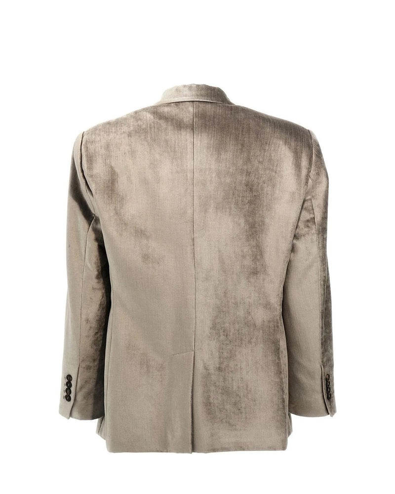 Brunello Cucinelli Blazer in gray, Cotton — view 2
