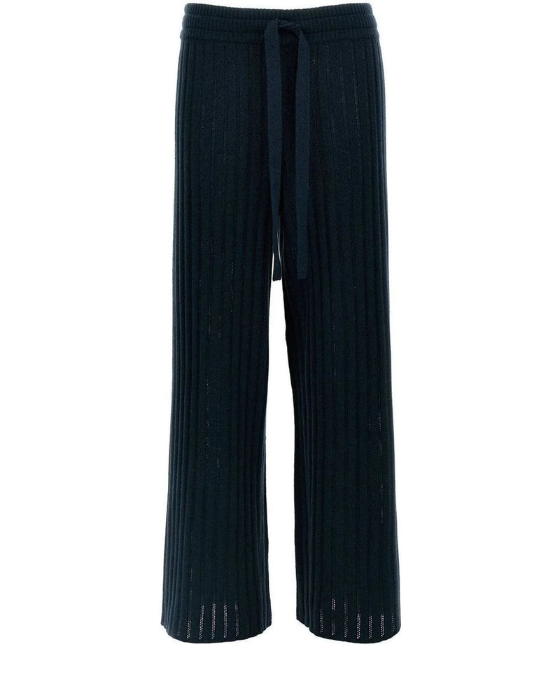 Eres Palazzo Pant in navy, Wool