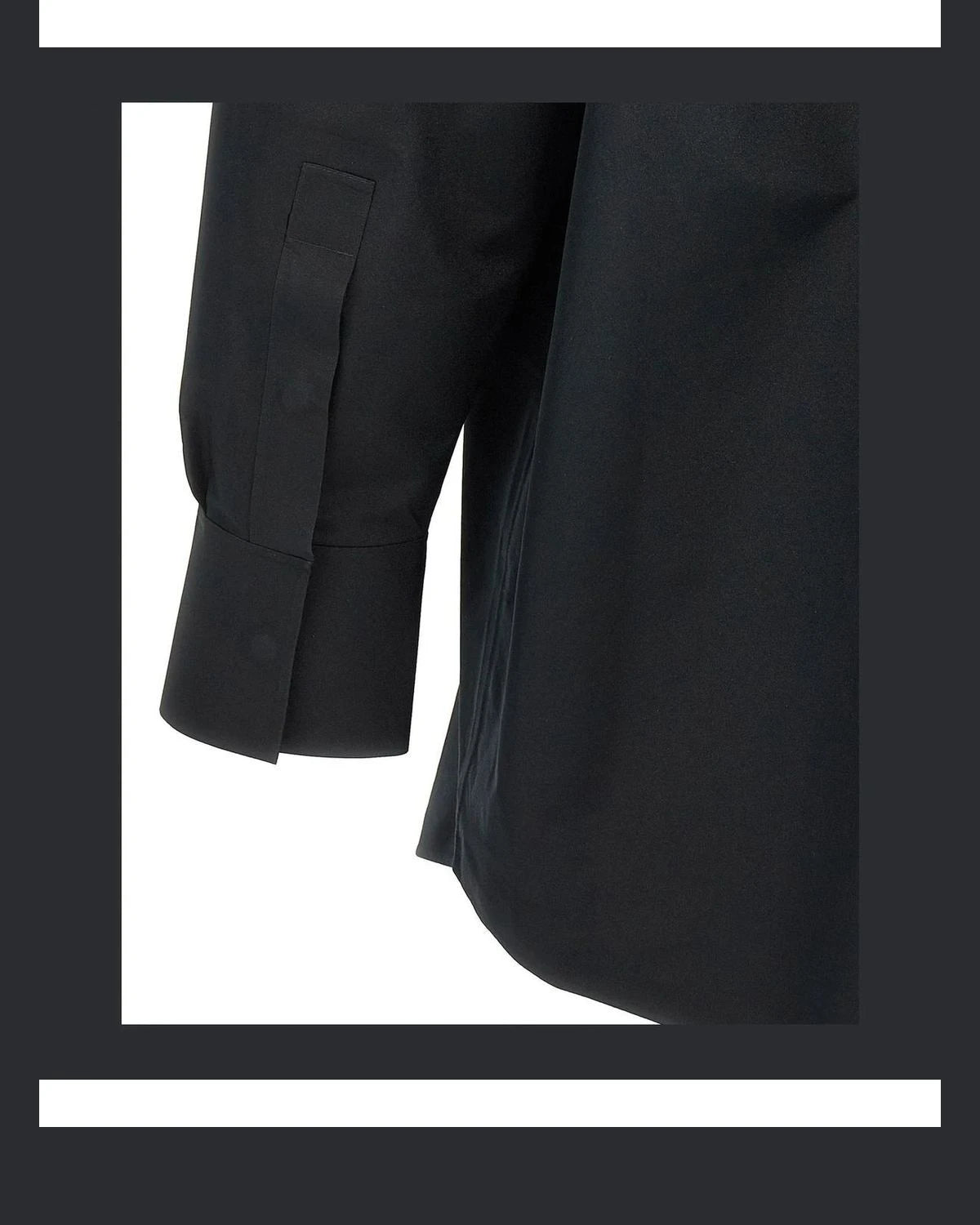 MM6 Maison Margiela Dress Shirt in black, Polyester — view 4