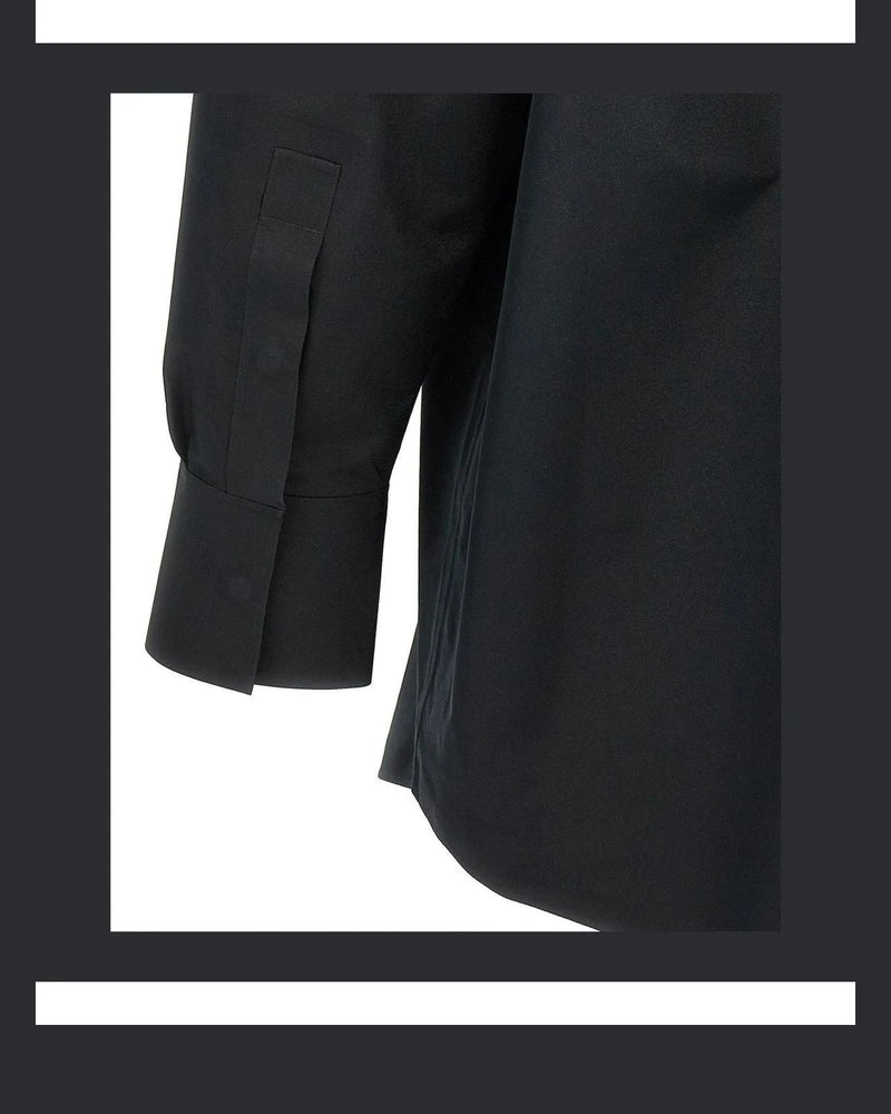MM6 Maison Margiela Dress Shirt in black, Polyester — view 4