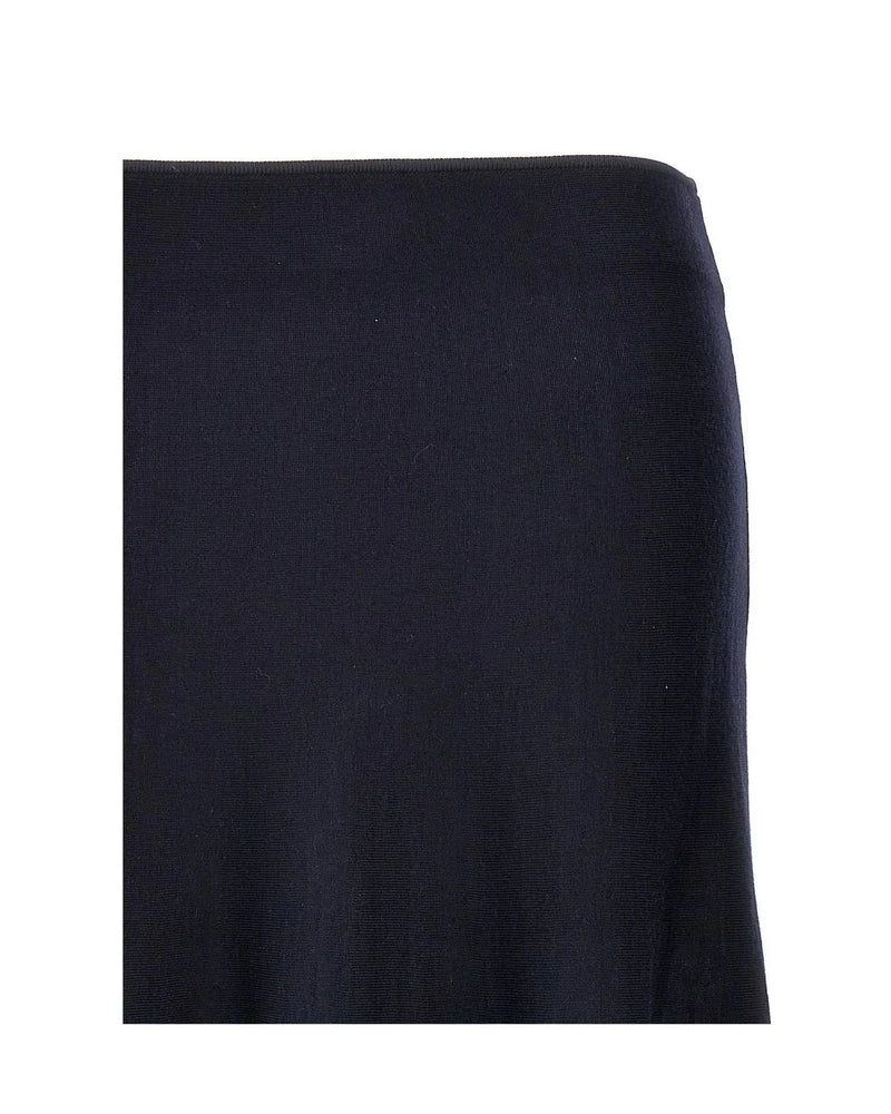 Khaite Skirt in blue, Wool — view 3
