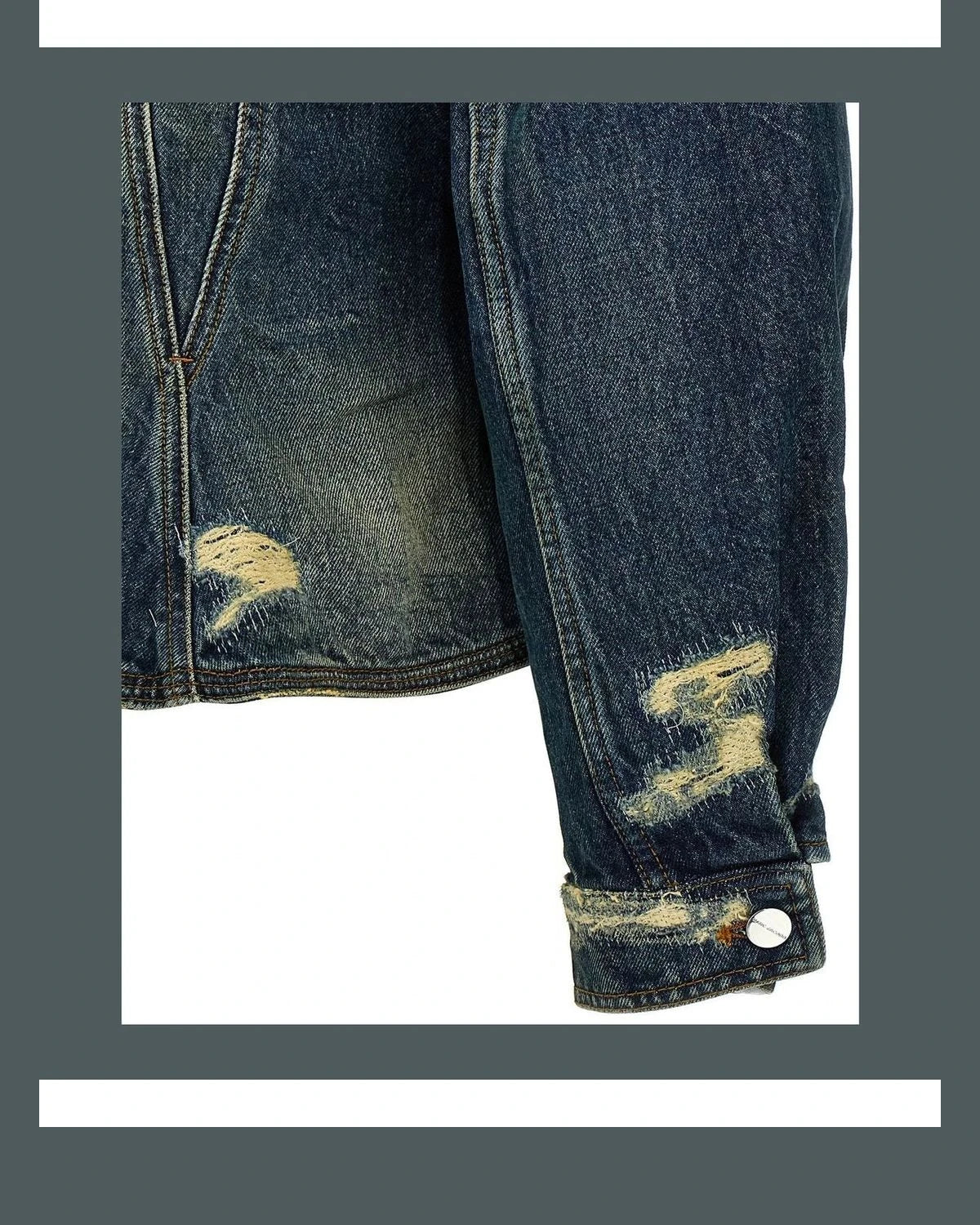 Marc Jacobs Trucker Jacket in blue, Cotton — view 4
