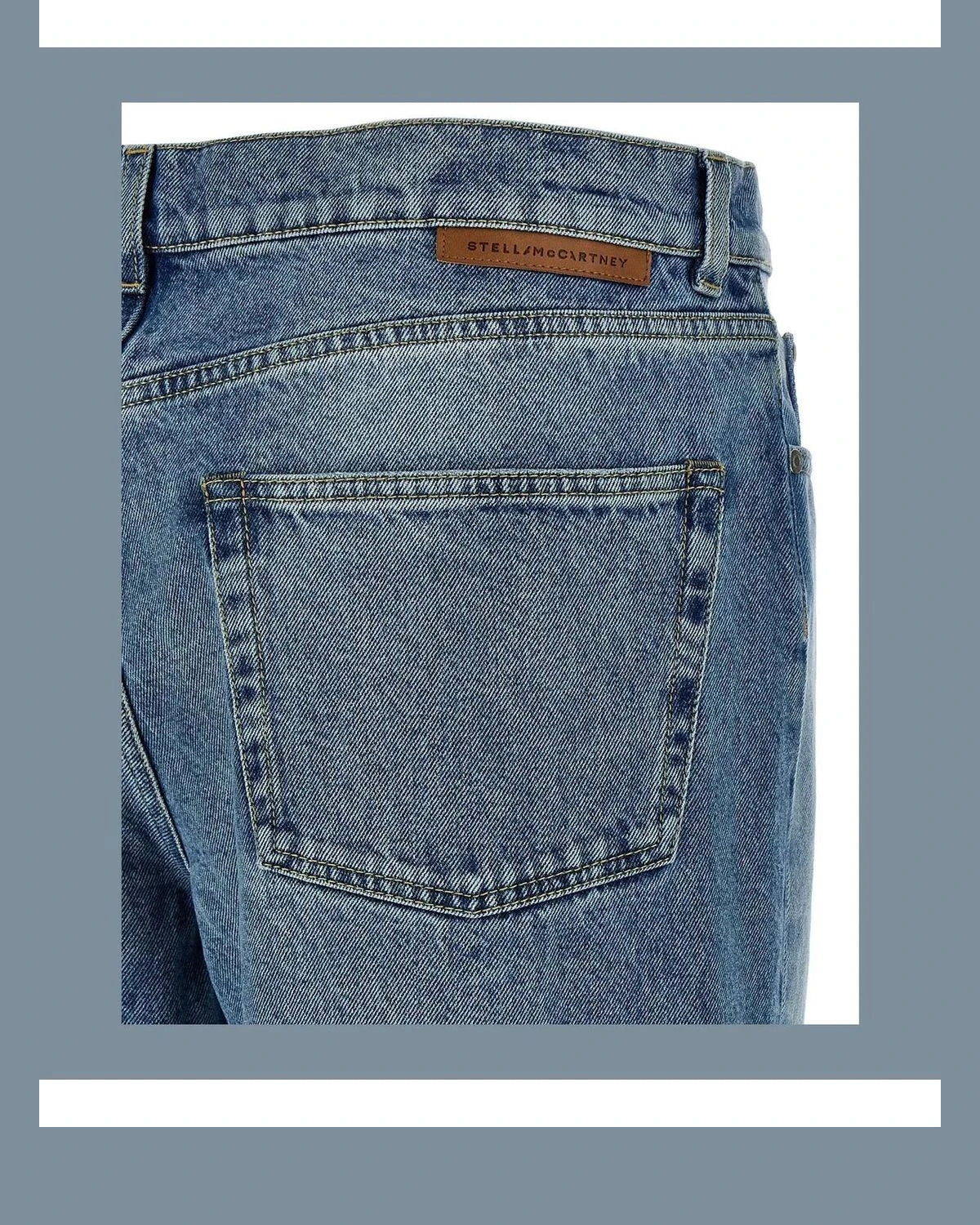 Stella McCartney Jean in blue, Cotton — view 4
