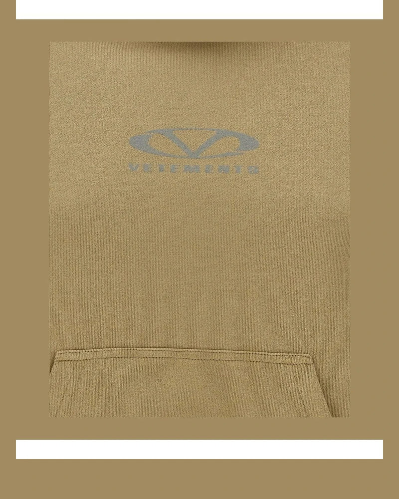 Vetements Hoodie in beige, Cotton — view 4